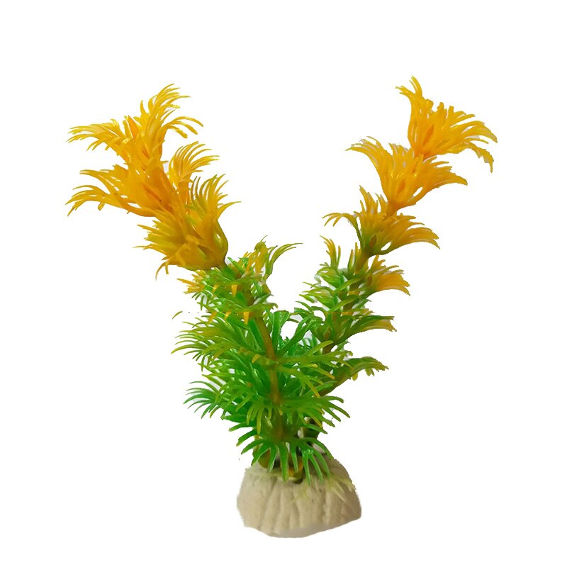 1Pc Aquarium Planten Voor De Aquarium Aquarium Decor Plastic Vis Dierbenodigdheden Kunstgras Aquarium Decoratie: 100mm green1