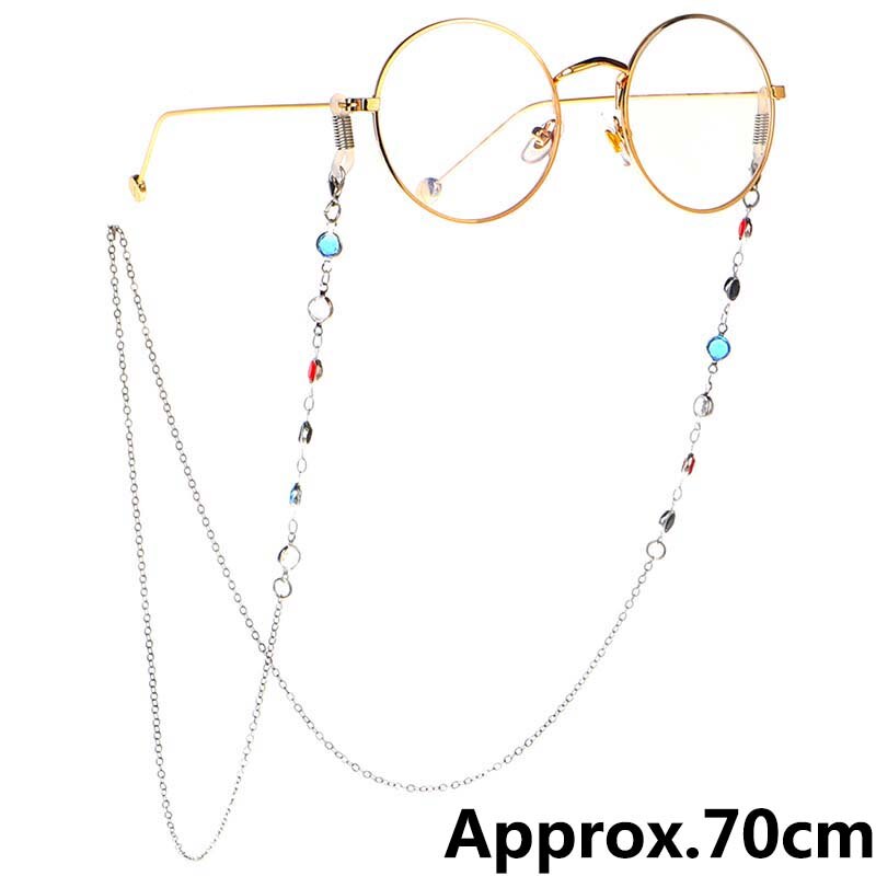 1Pcs Leesbril Opknoping Ketting Zonnebril Bril Holder Neck Cord Glazen Anti Metalen Bril Ketting: 12
