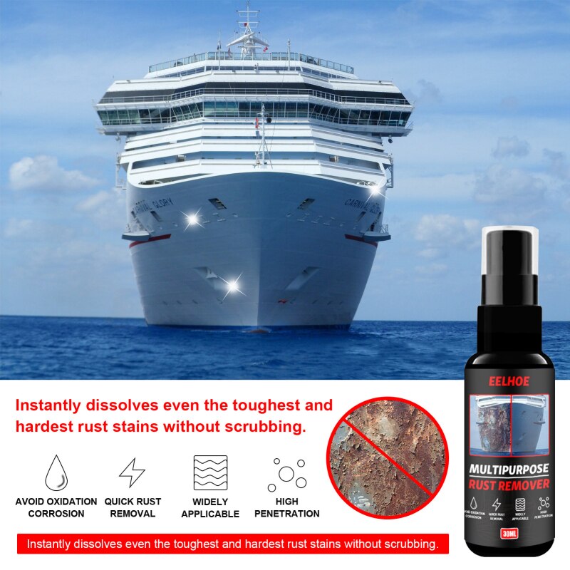 30/50ml Rust Remover Derusting Spray Car Maintenance Cleaning Rust Converter Rust Remover Multi-Purpose Rust Inhibitor