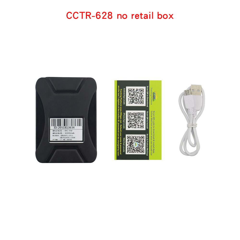 GPS-Tracker Magnetic CCTR-628 Car Tracking-device 5500mAh Standby 100days Waterproof Voice monitoring Web/ App tracking: No box