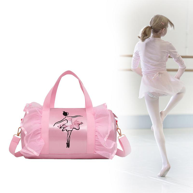 Mädchen Ballett Tasche Spitze Taschen Frauen Ballett Sport Yoga tanzen Gymnastik- Tasche Für Mädchen Handtasche Crossbody Cavans Große Kapazität Tasche
