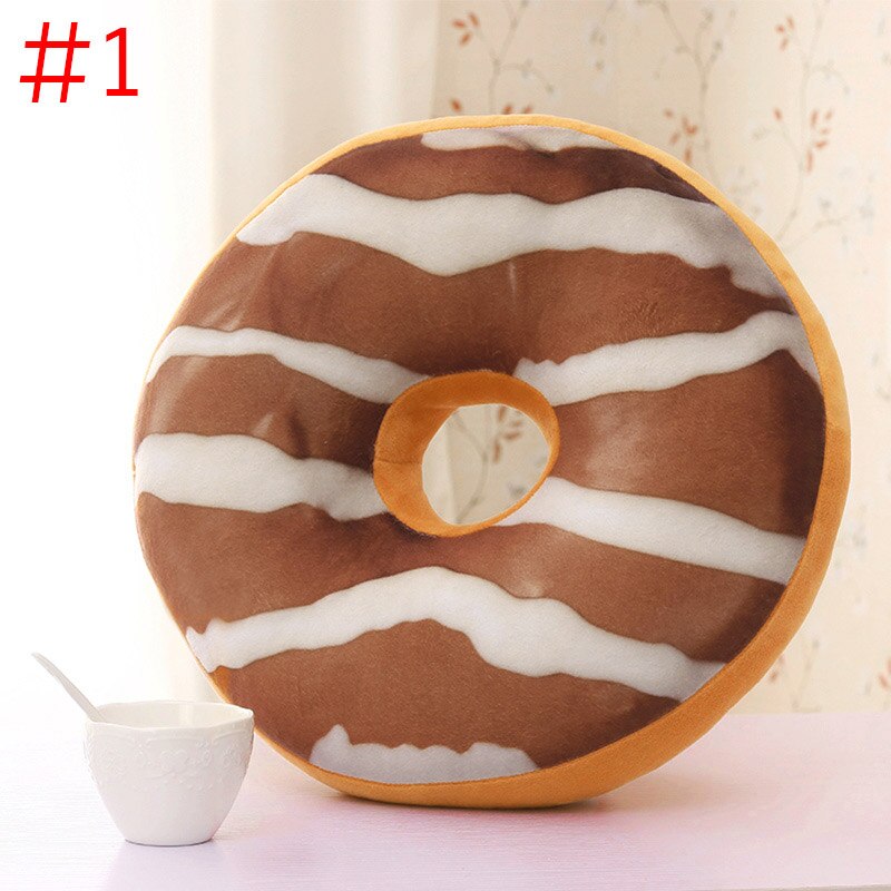 Carino Donuts Cuscino Ciambelle Al Cioccolato Peluche Macaron Cibo Cuscino Nizza Inferiore Cuscino Pisolino Cuscino Ciambella Coussin HG99