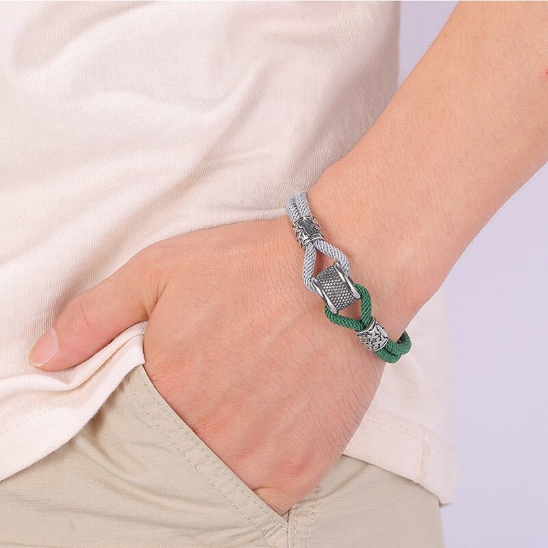 Trendy Handgemachte Milan Seil Einfache Armband Männer Frauen Glück Schnur Armband Hand Jewerly für Freund Freundin SP1100