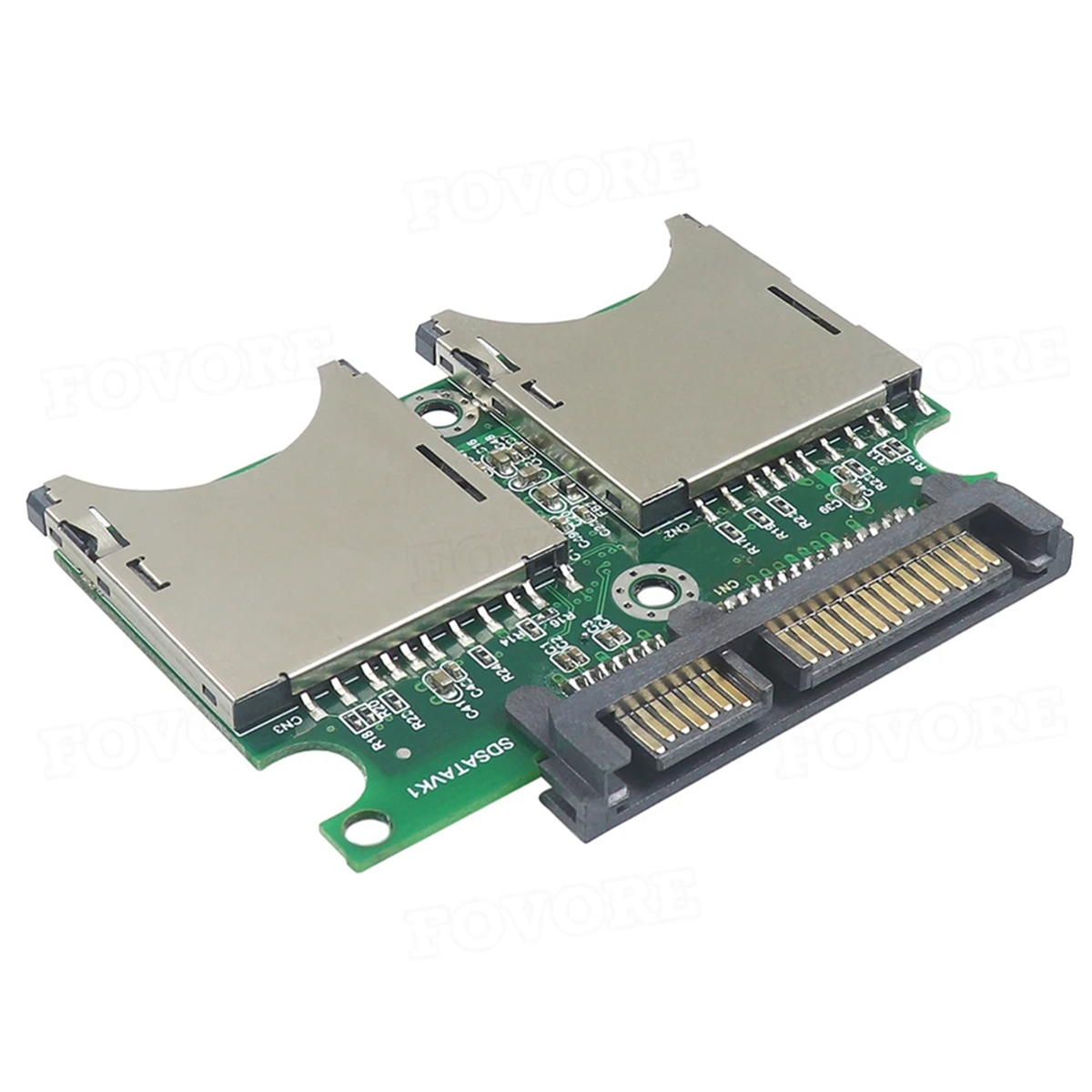 M16KDual SD to SATA Converter Industrial-Grade SD to SATA Adapter Card 15PIN+7PIN SD to Serial Adapter Card