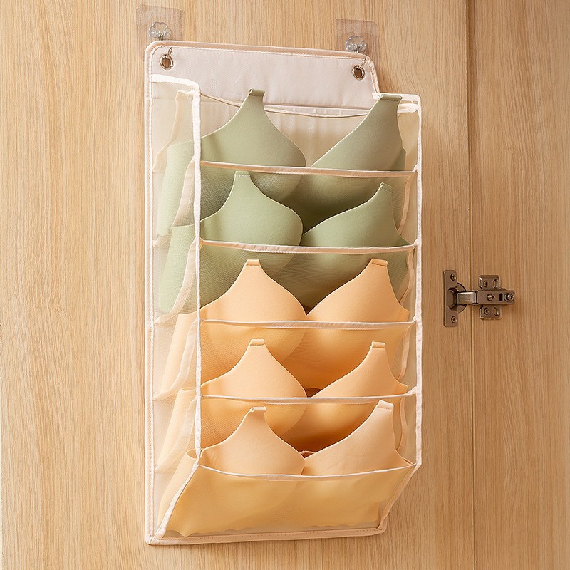 4 stuks ondergoed panty opslag hangende tas wandmontage beha opslag organisator rek thuis closet organisator opbergzakken