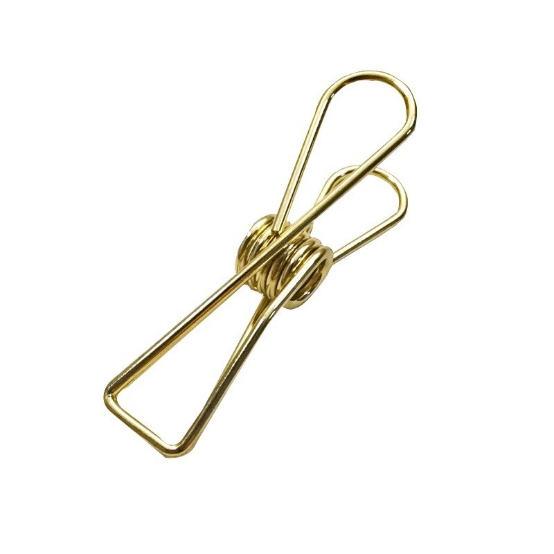 Dailylike 1PC Colorful Binder Clip Creasing Edges Metal Clip File Clips for School Office Medium Paper Clip Bookbinding Tool: 1