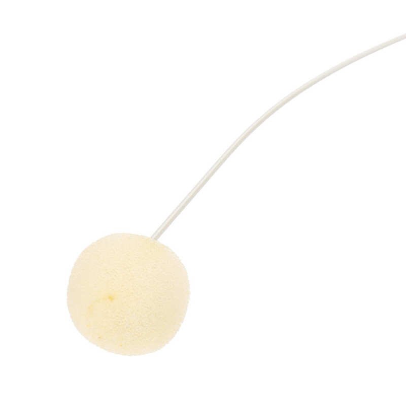 Beige 3Pin Connector Headset Microphone with Capacitance Head for bodypack Transmitter Earhook Microphone