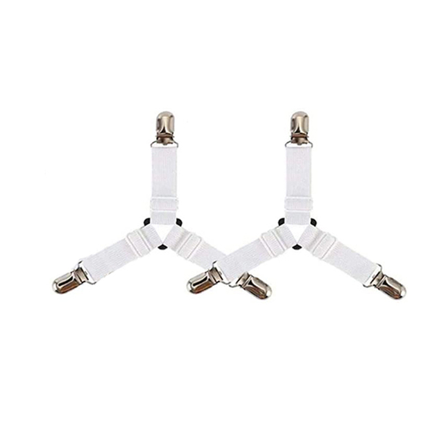 4Pcs/set Bed Sheet Clip Set Clamps For Sheet Grippers Non-Slip Sheet Holders BedSheet Clip Keeping Sheets Place Fastener Gripper: Orange