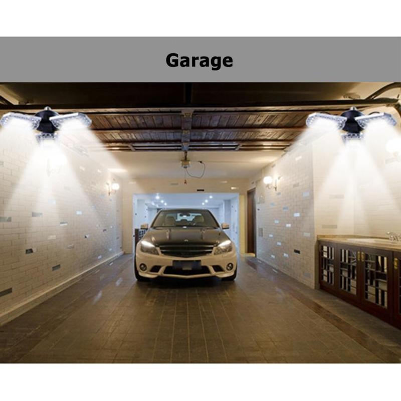 60W E27 E26 Vervormbare LED Garage Licht Verstelbare Workshop Plafond Lamp Industriële Lamp Workshop Parking Magazijn Lamp