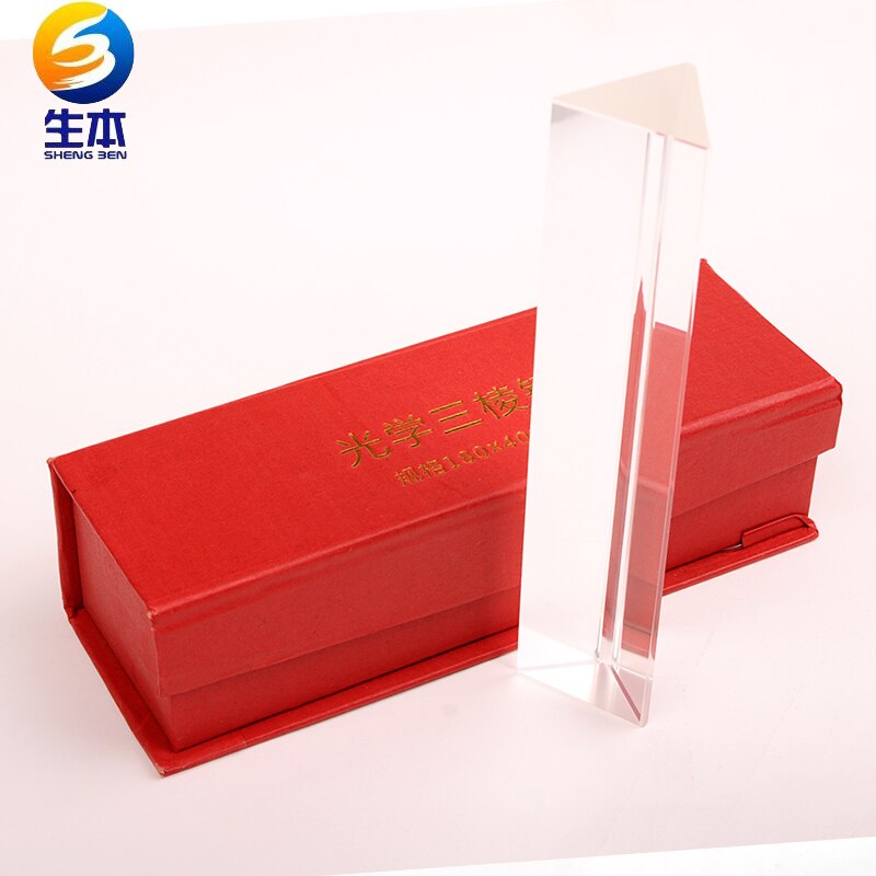 Tres prisma super 18cm sección transversal 4cm equilátero grande ultra largo tres prisma escuela primaria y secundaria científico experi