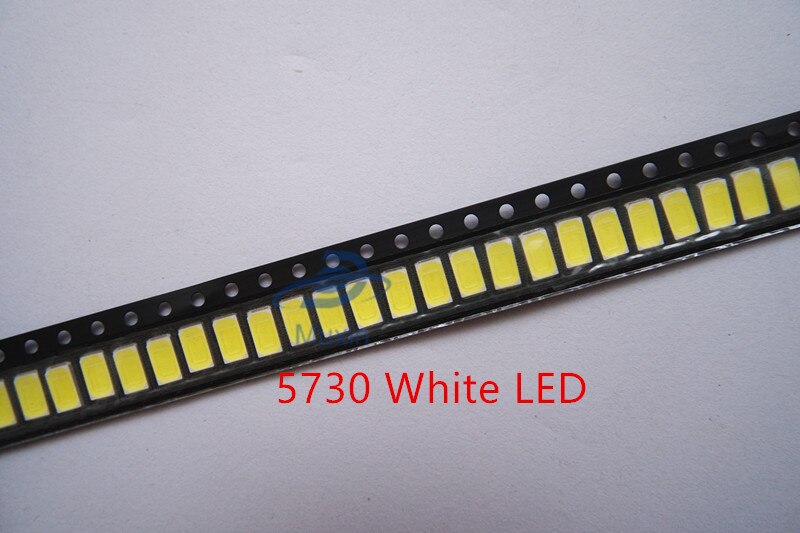 100 stk 5630/5730- cw /ww 0.5w-150ma 50-55lm 6500k hvidt lys smd 5730 5630 led 5730 dioder  (3.2 ~ 3.4v)