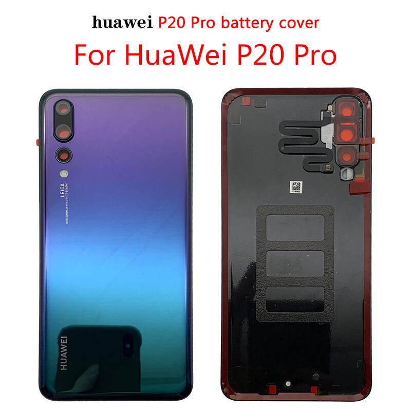 100% Originele Huawei P20pro Batterij Cover Voor P20 Pro Vervang De Batterij Cover Met Camera Cover P20 Pro