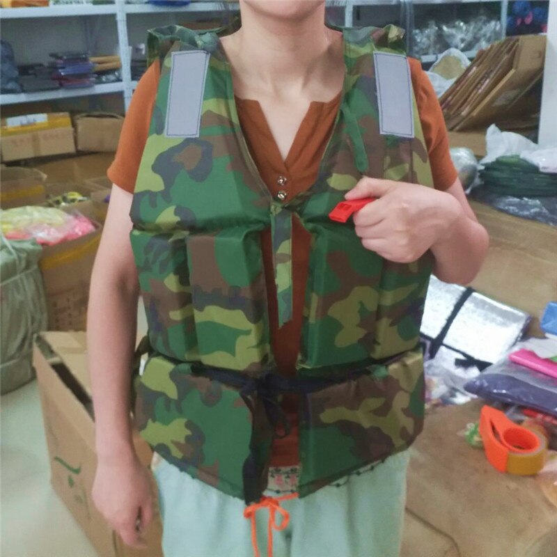 Dubbelzijdig camouflage doek Verdikte Oxford doek oceaan drifting camouflage reddingsvest drijven vest Gezaghebbende testen