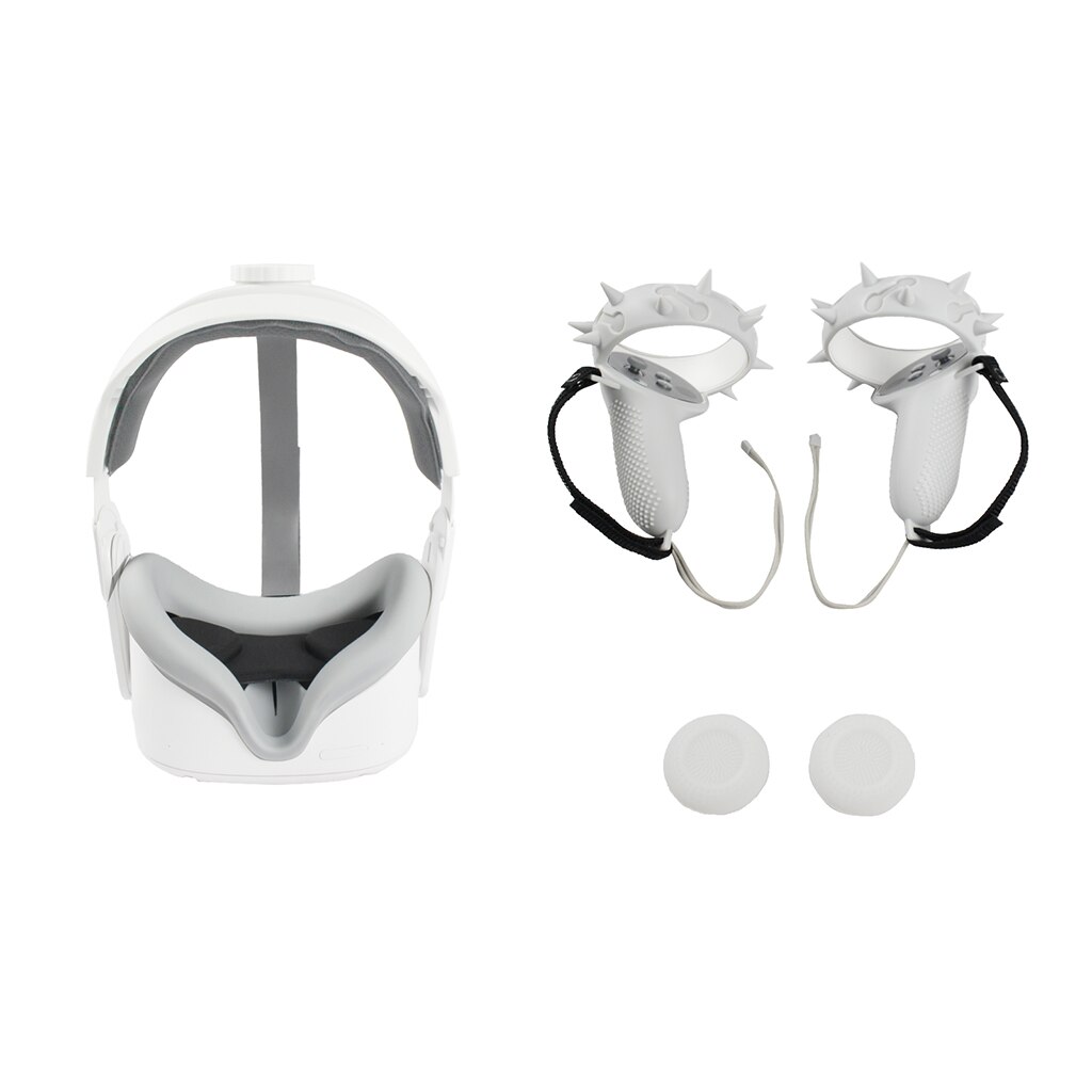 Vr-zubehörset: schutzhülle für oculus quest 2 vr touch-controller mit knöchelriemen und griff für oculus quest 2