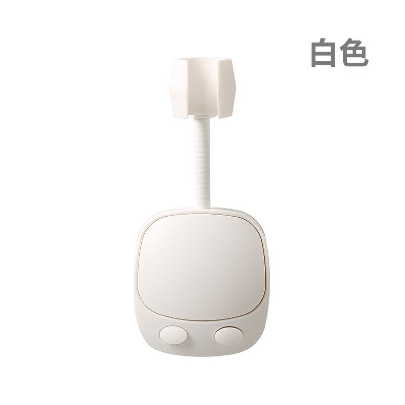 Rotation Universal Shower HolderShower Head Holder Punch-Free Bathroom Bracket Adjustable ABS handheld shower holder Fixed Base: A