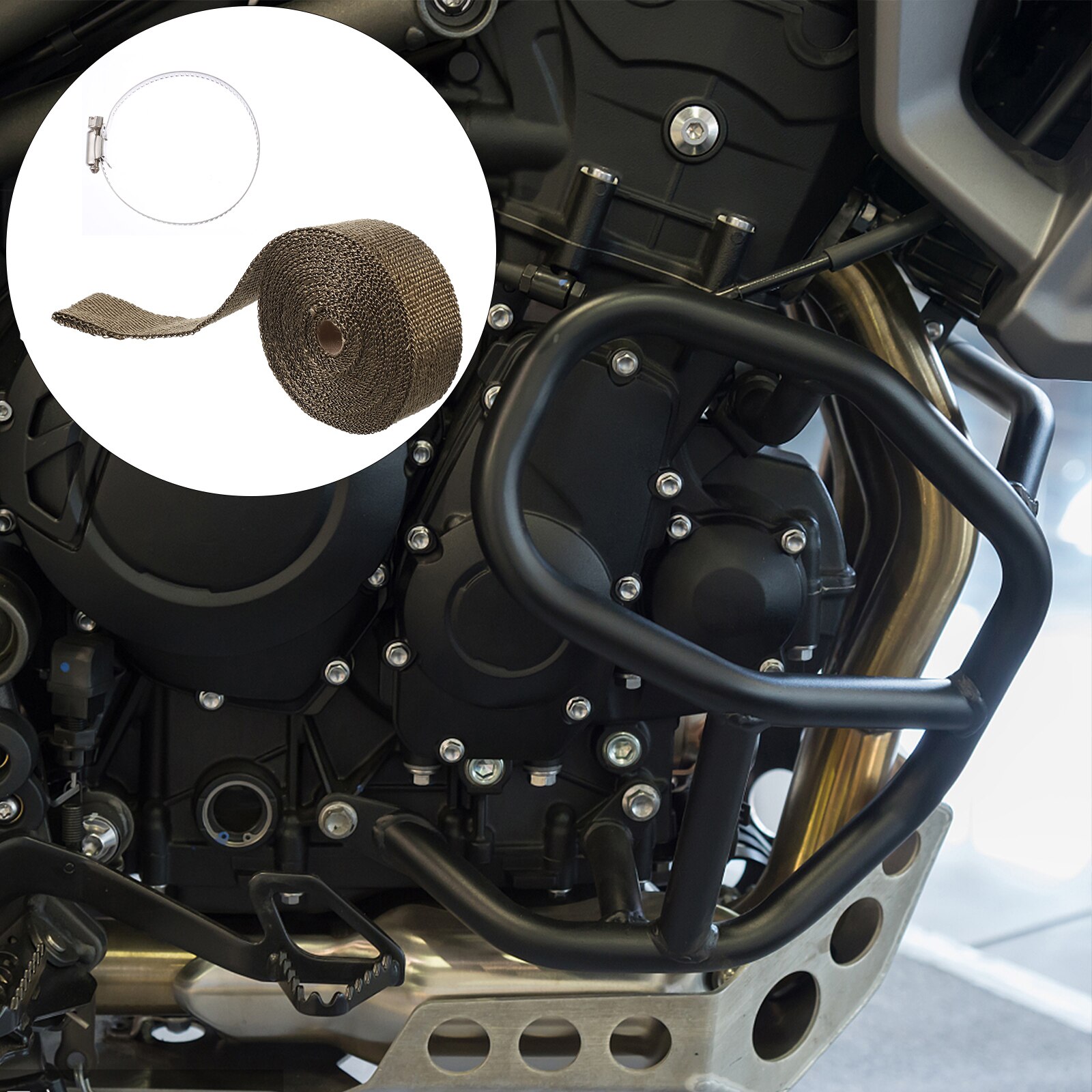 Fiberglass Exhaust Heat Shield Wrap Motorbike Exhaust Pipe Heat Insulating Cloth