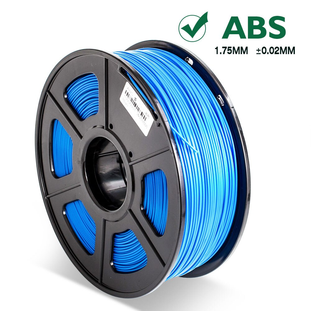 Abs Filament 1Kg 1.75Mm 3D Printer Afdrukken Materiaal Diameter Tolerantie +/-0.02Mm Goede Sterkte Milieuvriendelijke 100% Geen Bubble 395M: ABS-BL-1KG