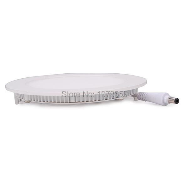 Panel de luces led de 12W, chip Epistar, 960lm, Blanco cálido/blanco, redondo, suspendido, SMD, 85-265V,