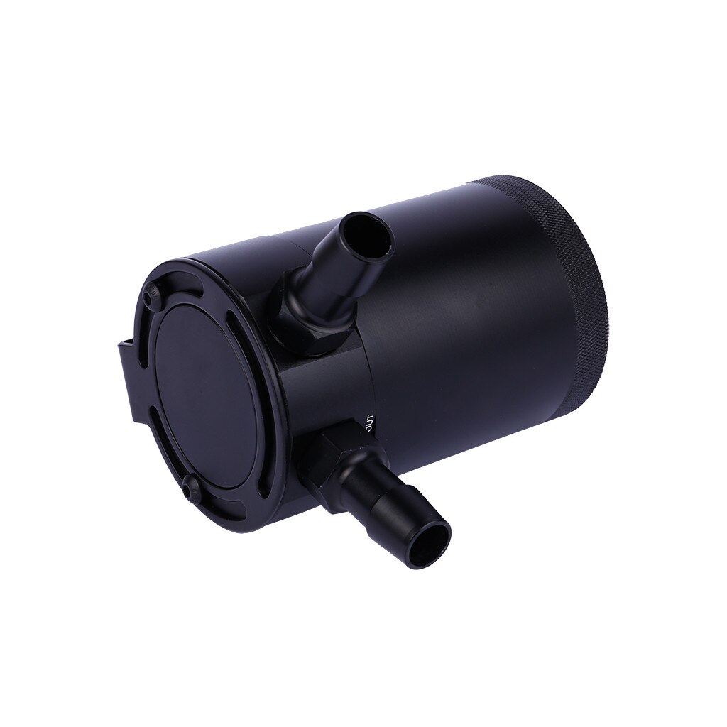oben Auto-Styling Universal- Auto Kompakte Verblüfft 2-Hafen Öl Fangen Können Panzer Luft-Öl Separator schwarz Auto Zubehör