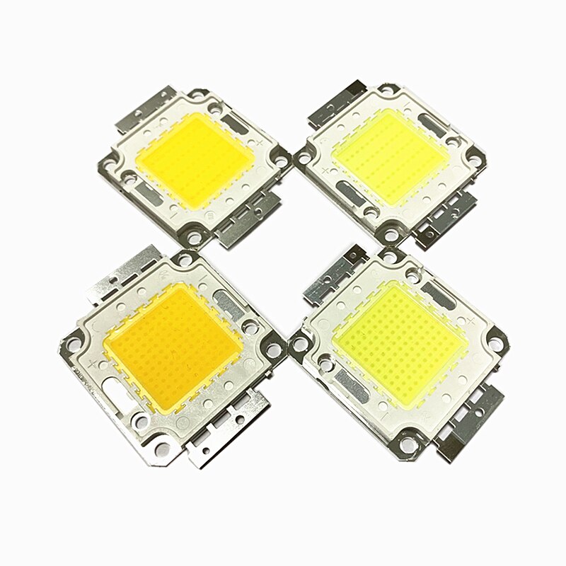 2 stk/parti 10w 20w 30w 50w 100w cob led chip lampe pære chips til spotlight projektør have firkantede integrerede led lysperler