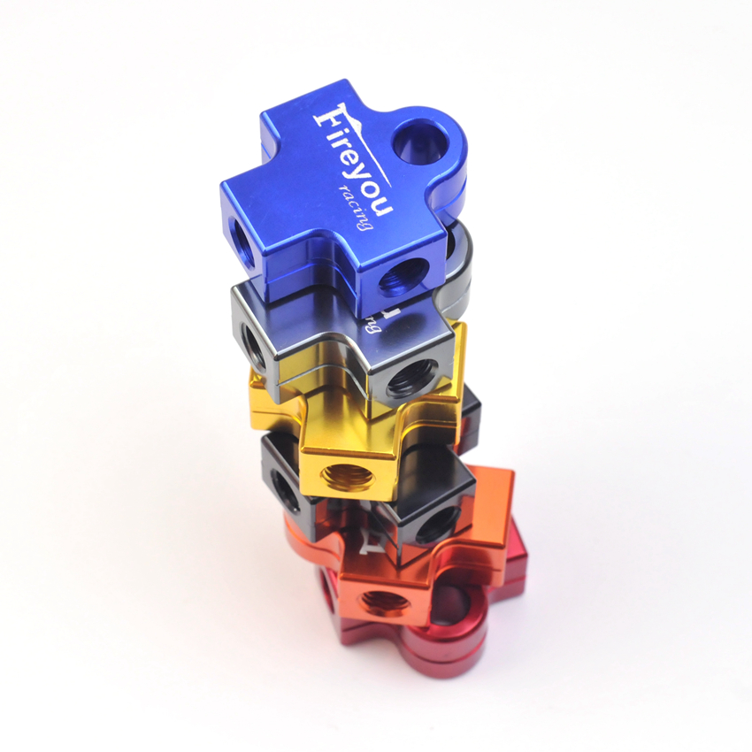 Hydraulisk bremseslange tilslutning adapter tee kobling til motorcykel dirt pit cykel atv bremsesystem slange forbindelse olie link