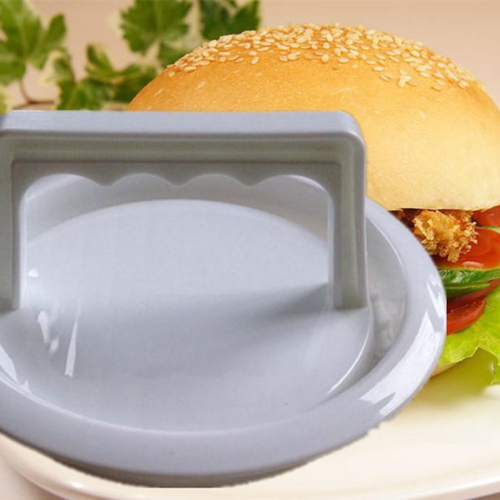 Hamburgare köttpressverktyg multifunktionellt kök matlagningsverktyg rund form matkvalitet pp diy kött burger maker mögel