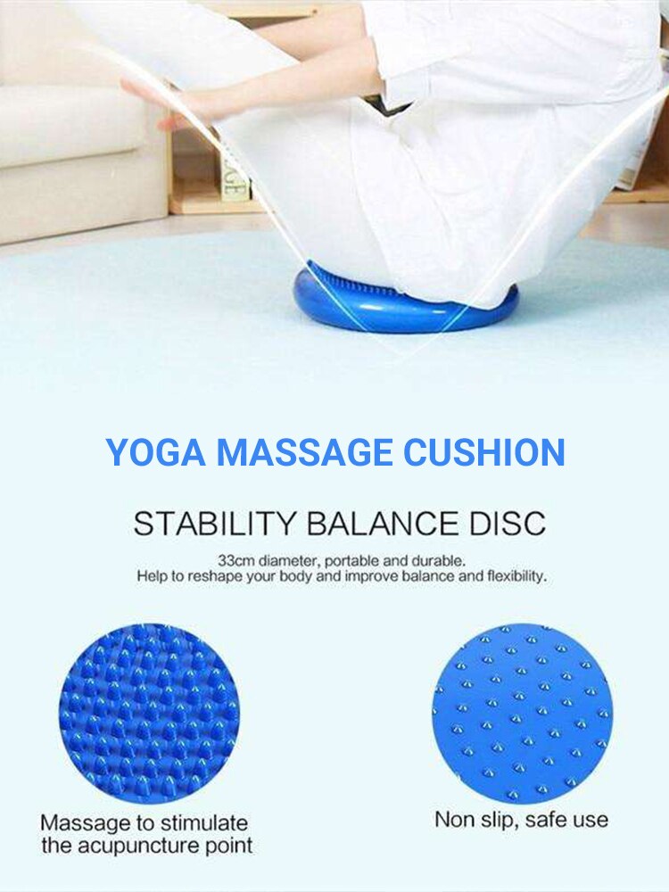 Wobble Cushion Stability Balance Disc Fitness Core Trainer Wiggle Pad for Home or Office Desk Chair and Kids Workout Equipment