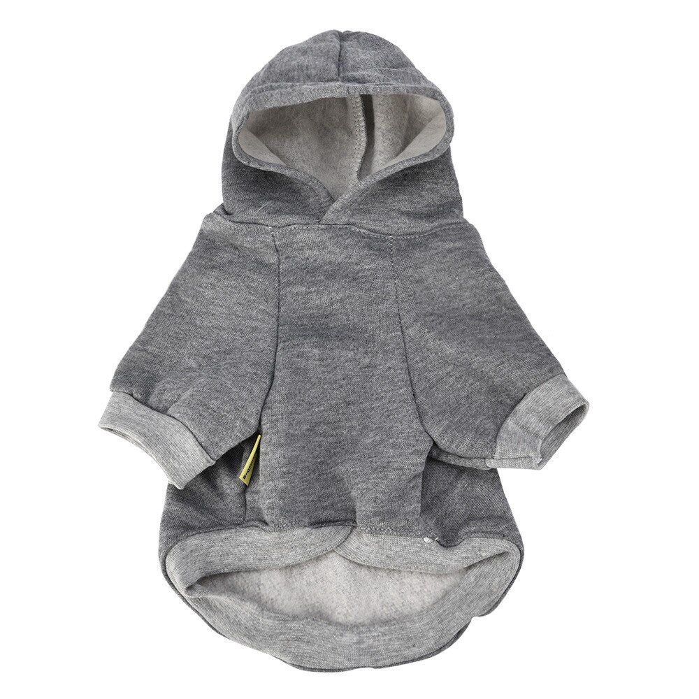 Adidog-ropa de invierno para mascotas, sudaderas pequeñas y de perro de talla mediana, sudadera para cachorros, Chihuahua #5: Gris / S