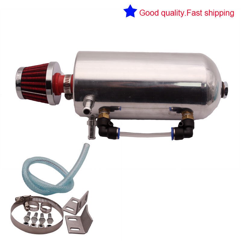 500ml Oil Catch Can With Breather Filter Suits Toyota Hilux Landcruiser 60 70: Default Title