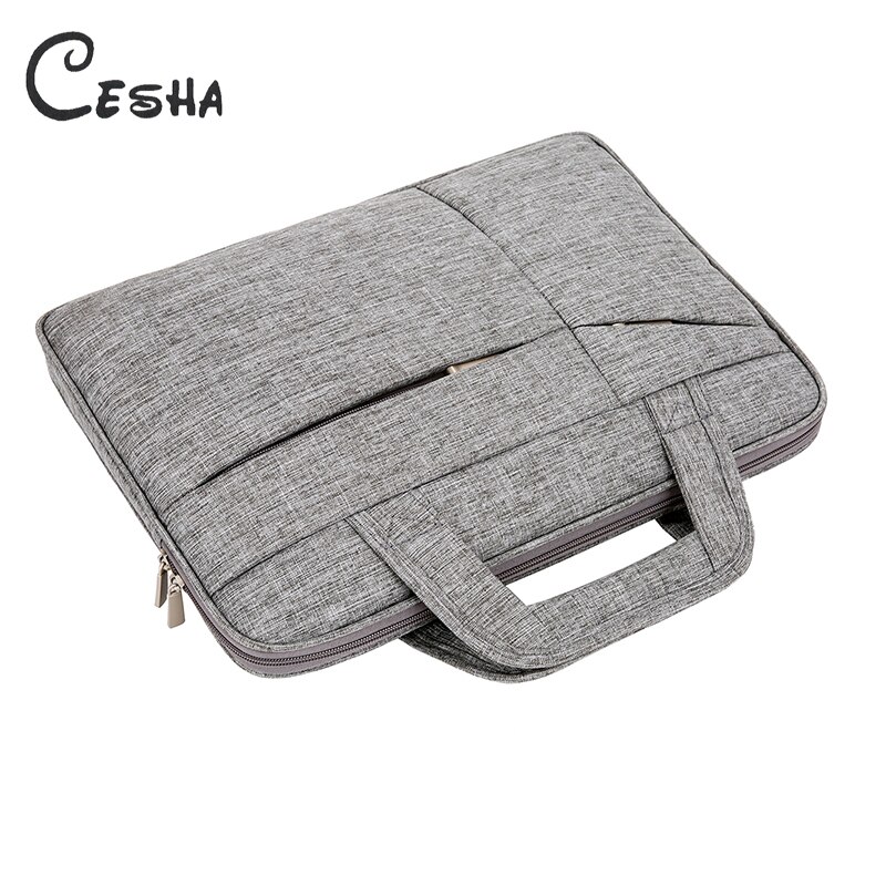 Cesha heren waterdichte canvas 15 inch laptoptas duurzame documententas draagbare draagbare portfolio