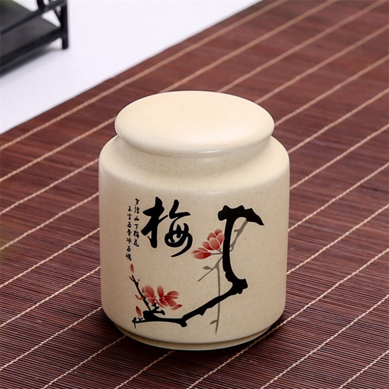 Ceramic Tea Caddies Tea Can Chinese Kung Fu Canister Tea Set Accessories Storage Jar Food Container Home Office Teaware: G