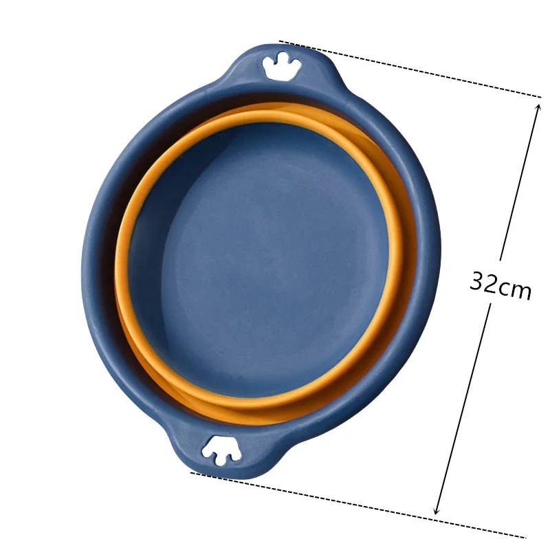 Tragbares faltbares Wäschebecken aus Kunststoff für sterben Reise, zusammenklappbares Waschbecken, sicheres, langlebiges, faltbares Waschbecken für Badezimmer und Haushaltsbedarf