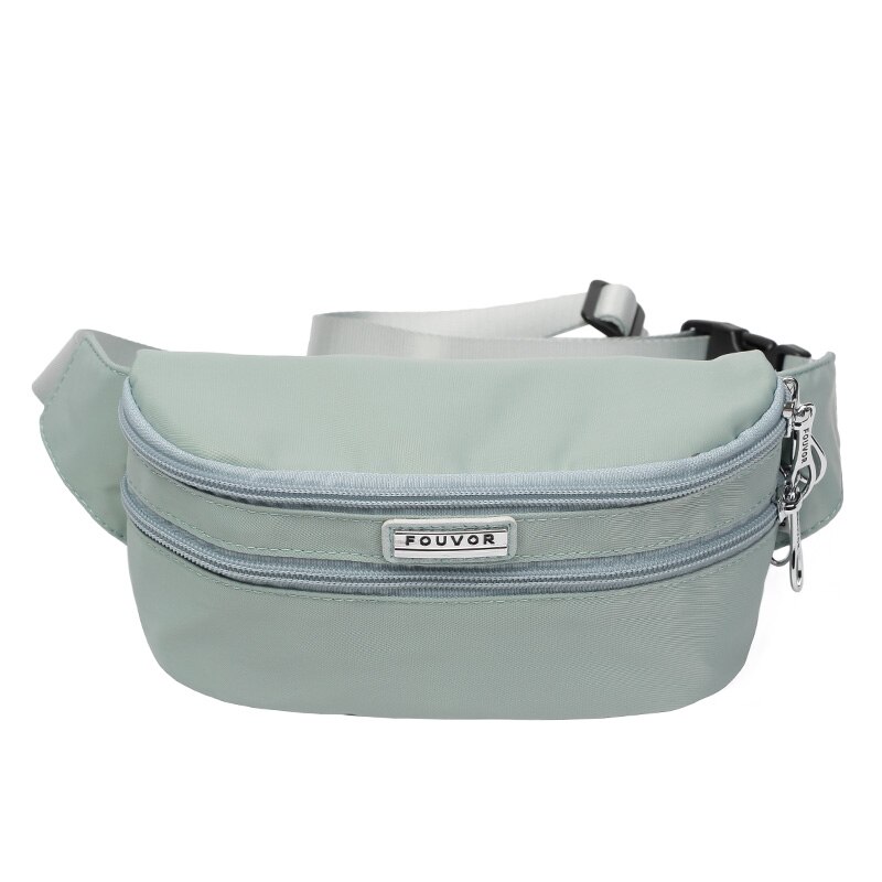 Fouvor Zomer Riem Tas Voor Vrouwen Multifunctionele Outdoor Sport Tassen Waterdichte Messenger Bags 2895-06: light green