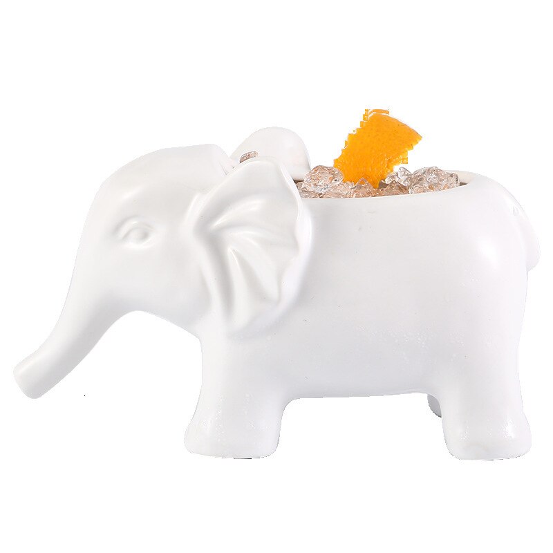 Originalitet cocktail vin glass elefant keramikk kopp tiki krus hawaii vin glass restaurant bar personlighet vin kopp dekorere
