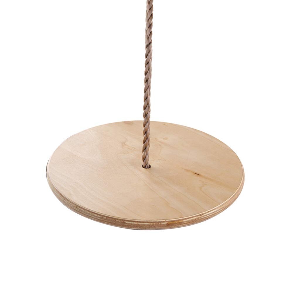 100 kg Kind Kid Swing Opknoping Stoel Houten Schijf Zetel Binnen Buiten Spelen Spelletjes