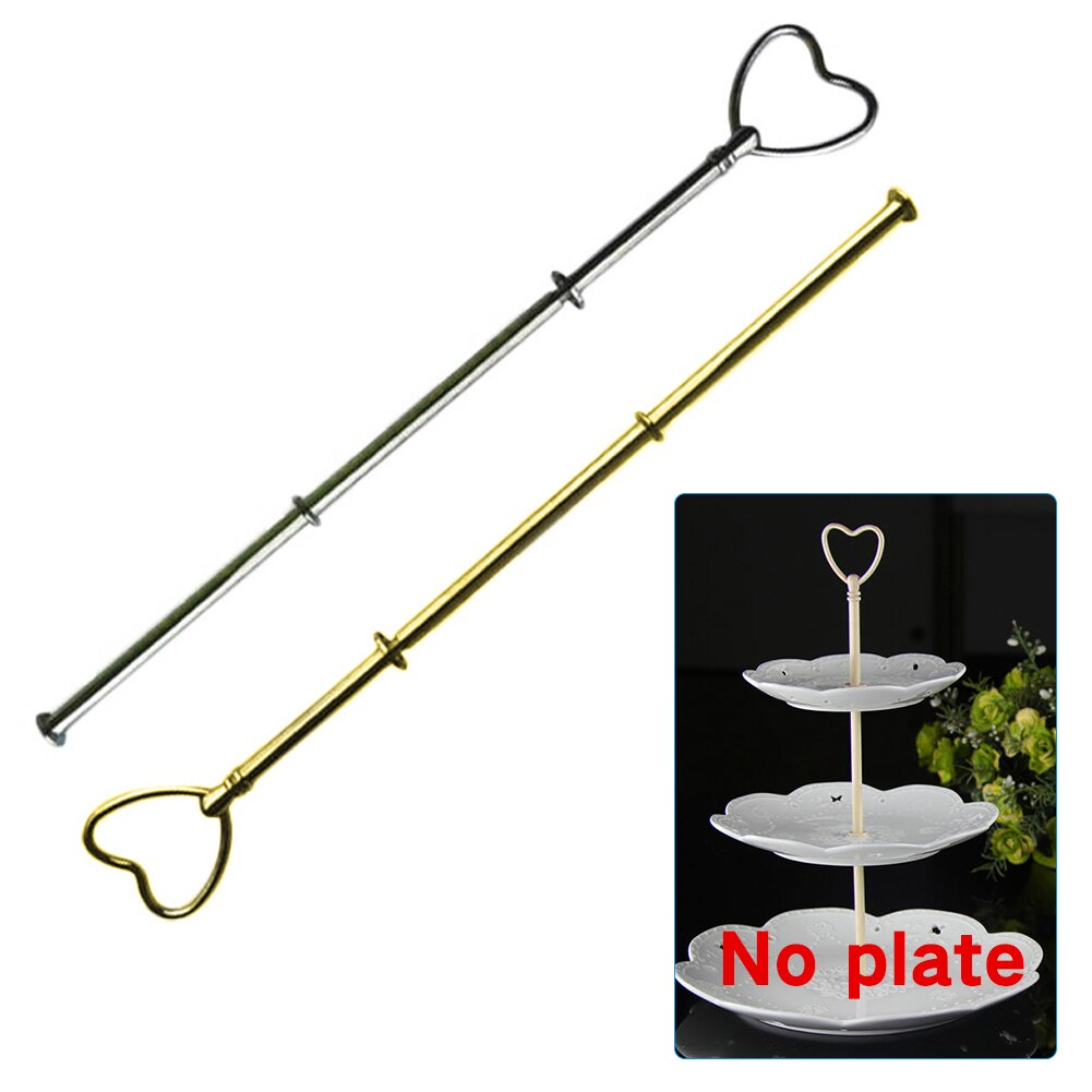 Multi-style 3 Tier Cake Plate Stand Handle Fitting Hardware Rod Plate Stand