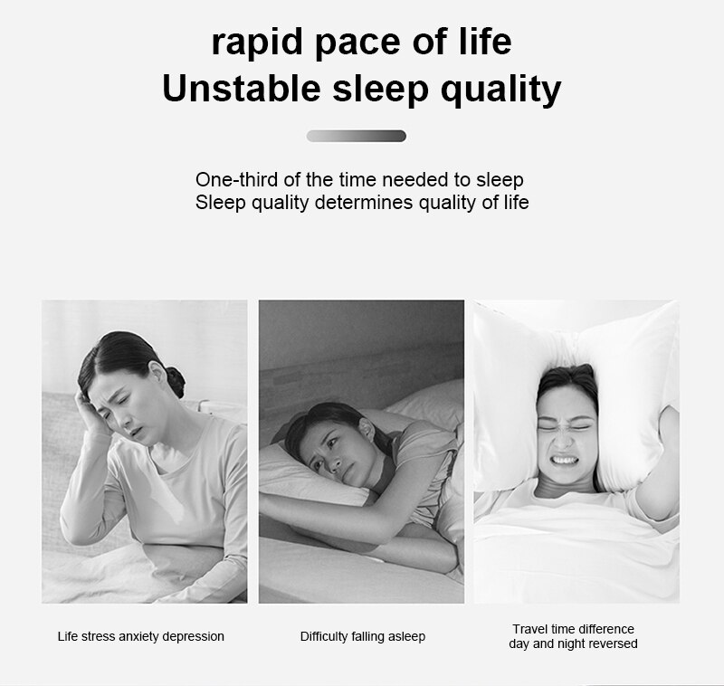 Sleep Aid Insomnia Depression Anxiety Migraine Sleep Aid Instrument Insomnia USB Charging Pressure Release Help Sleep Tool