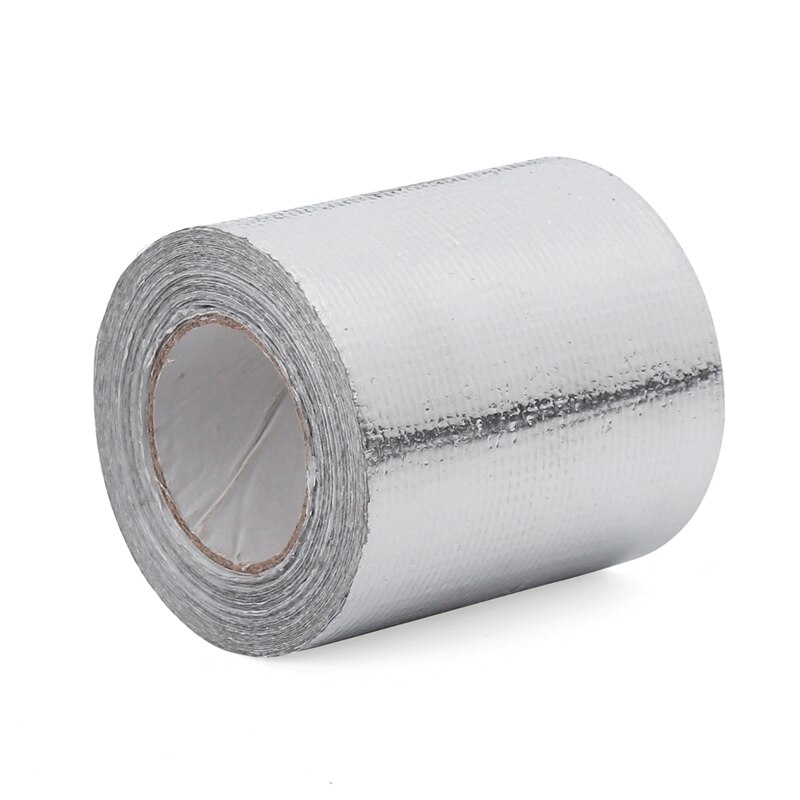 2inch Self Adhesive Thermoshield Reflective Fiberglass Heat Shield Heat Shield Tape Sliver Wrapping Heat Wrap Barrier 4.5m