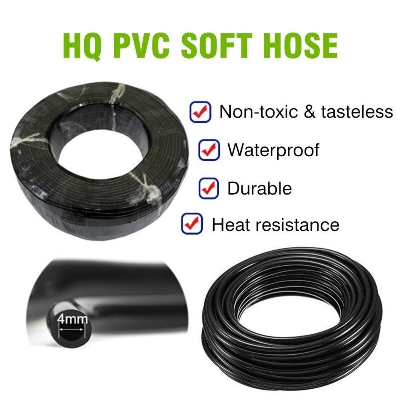 25M DIY Drip Irrigation System Automatic Watering Irrigation System Kit Garden Hose Micro Drip Watering Kits Adjustable Dripper