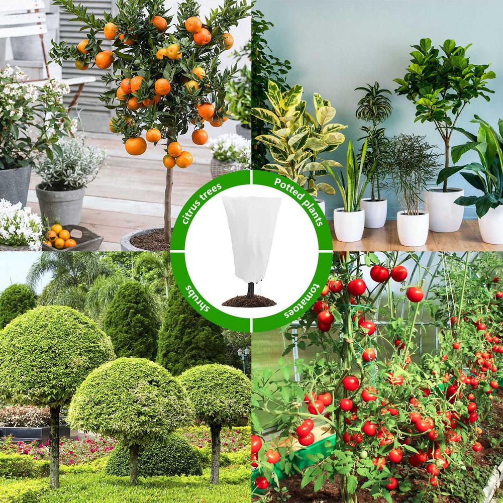 Plant Cover Winter Warm Cover Tree Shrub Plant Protecting Bag Frost Protection For Yard Garden Plants Small Tree Sapling