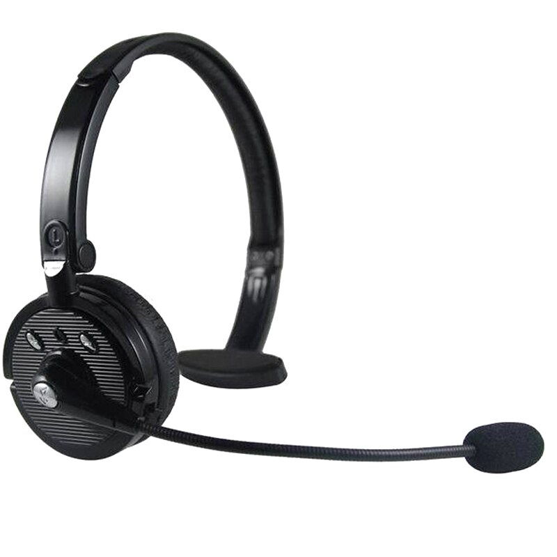 Bluetooth Headset - Wireless Over-Ear Headphones with Mic - Active Noise Cancelling - 5.0 Bluetooth - for Sport, Business, Trucker
