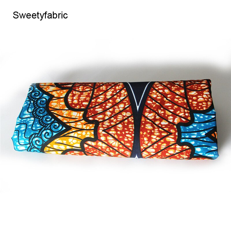 100% Katoen Ankara Afrikaanse Blok Prints Wax Stof Guraranteed Echte Batik Africain Bedrukte Stoffen Voor Jurk