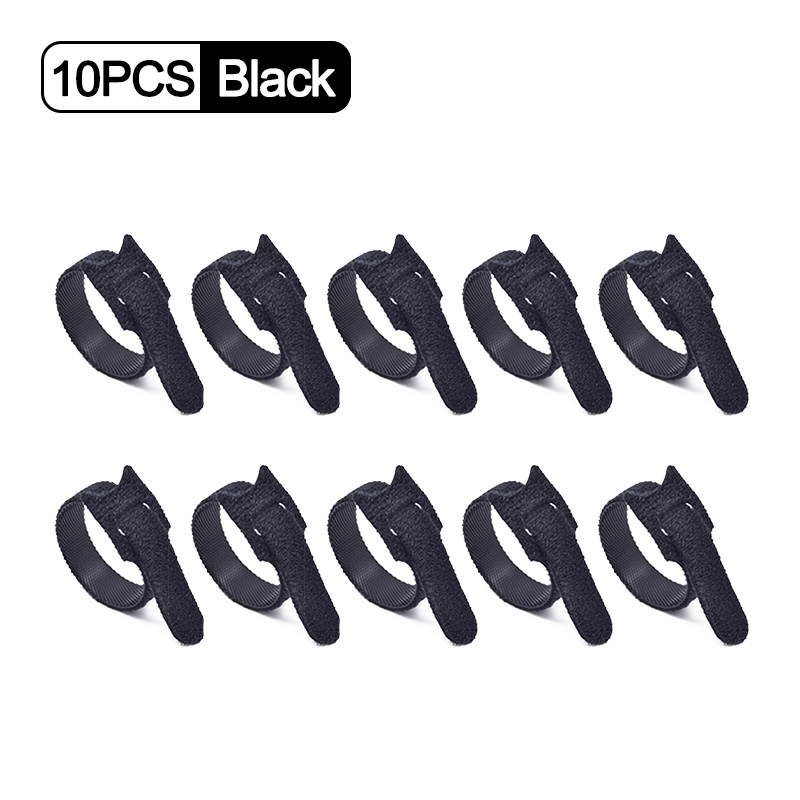 Universal Cable Organizer Clips Cable Management Desktop &amp; Workstation Wire Manager Cord Holder USB Charging Data Line Winder: B Black