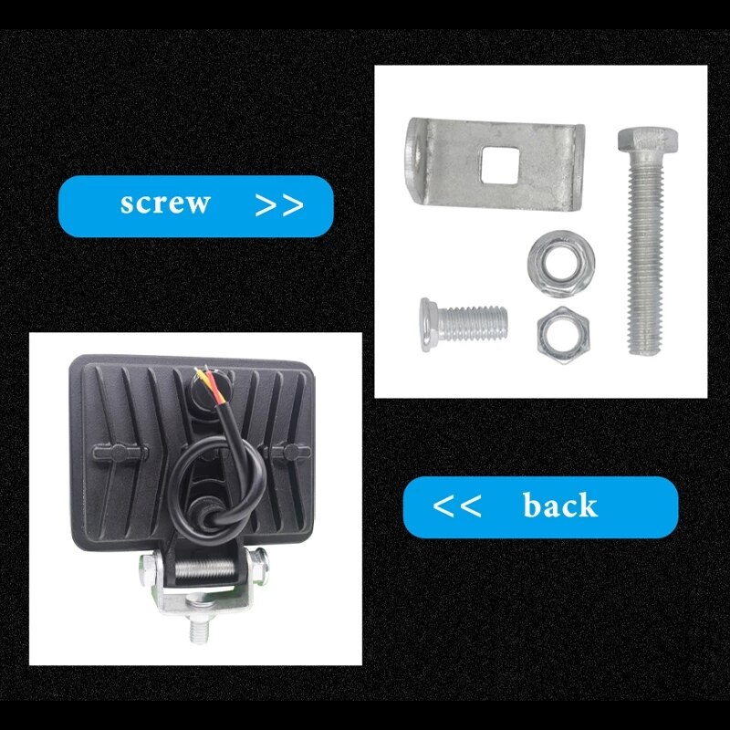 2PCS 12V 54W Wrok Light led bar LED lightbar 3030 LED 18SMD for Truck Tractor SUV 4x4 Car Led Headlights Lighting Spot work bar