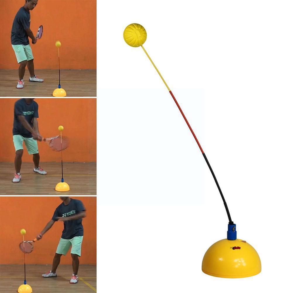 Portable Tennis Trainer Equipment Rebound Practice Ball Rebounder Training Accessories Tenis Machine Tool Swin N8d0