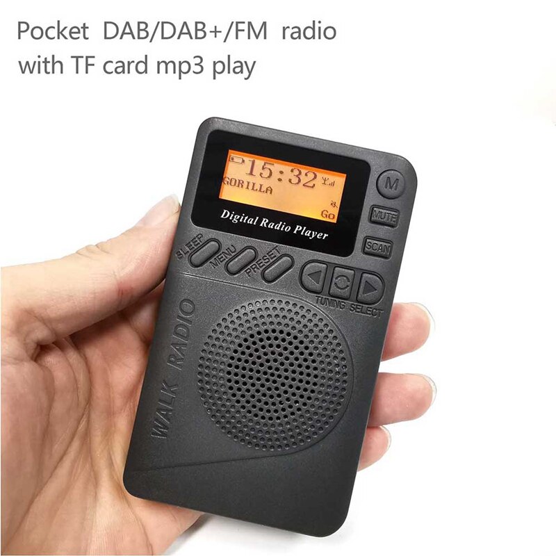 Mini récepteur de Radio numérique DAB/FM, affichage LCD, bon son, Portable, usage ue,
