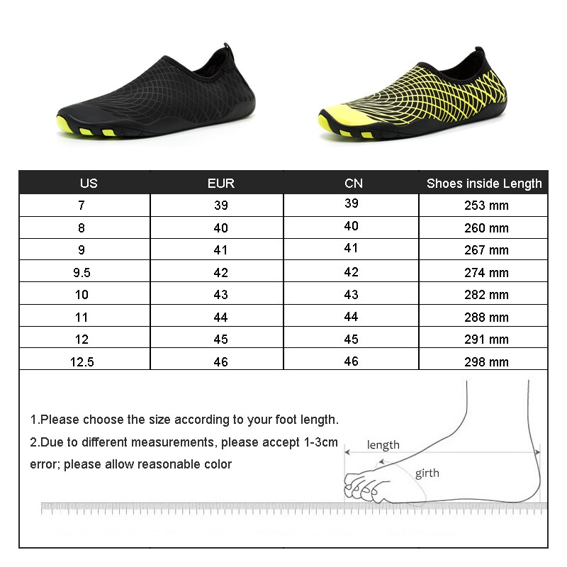 Beach Shoes, Quick-Drying Sneakers, Men's Water Shoes, Outdoor Diving Swimming Shoes, Upstream Aqua Shoes 39-46