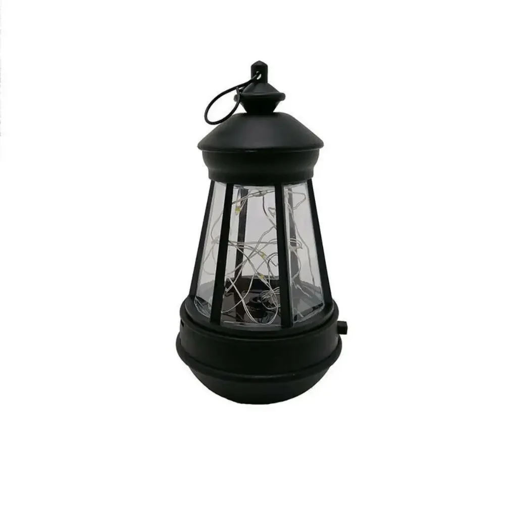 Patio Garden Decor Solar Lantern Hanging LED Light Outdoor Yard Waterproof Garden Lighthouse lantern: Orange
