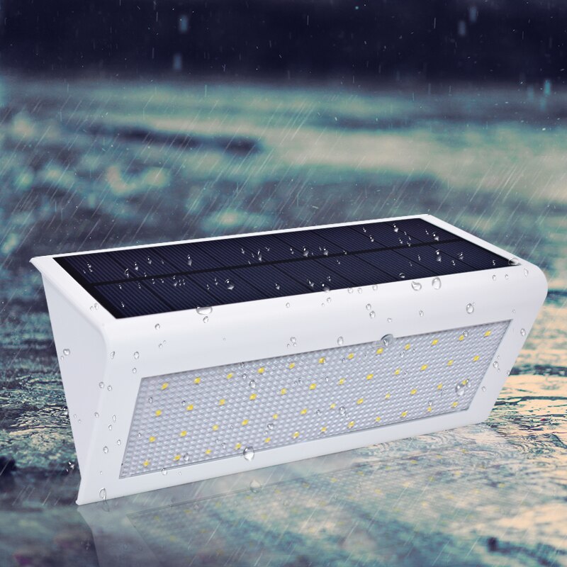 48 led-zonne-bewegingssensorlampen, 800lm superheldere draadloze beveiligingslampen voor buiten op zonne-energie met 4 intelligente modi