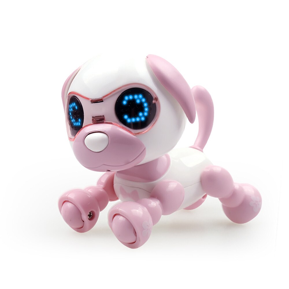 Interactive Smart Puppy Robotic Dog LED Eyes Sound Recording Sing Sleep Cute Toy: B
